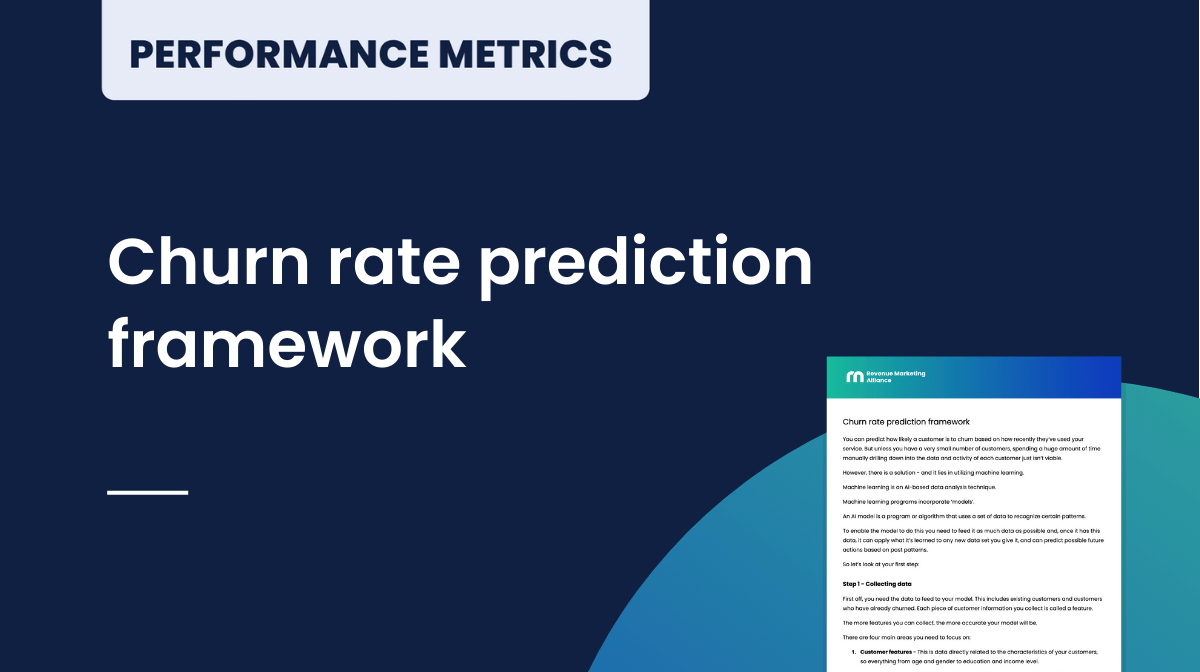 Churn rate prediction framework