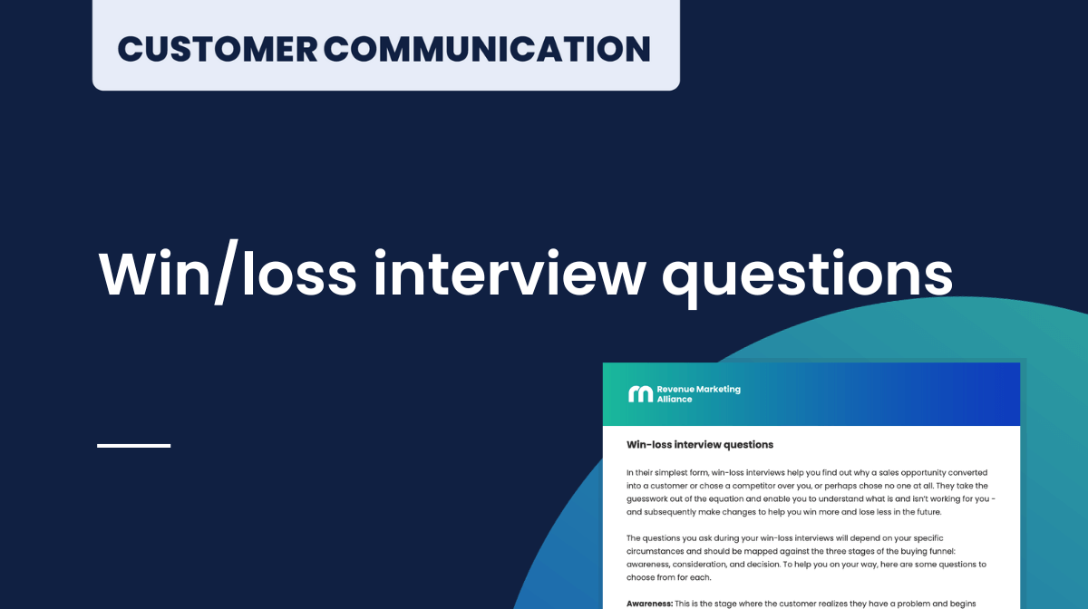 Win/Loss interview questions