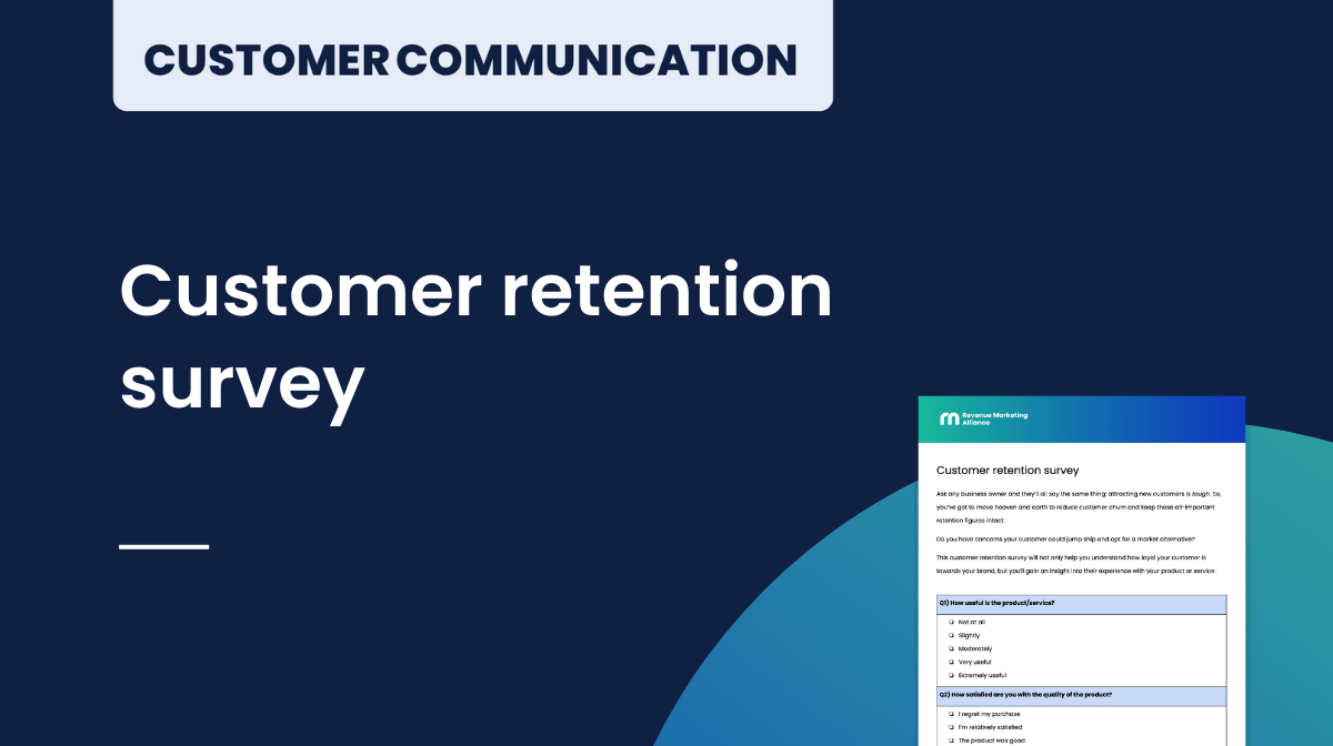 Customer retention survey
