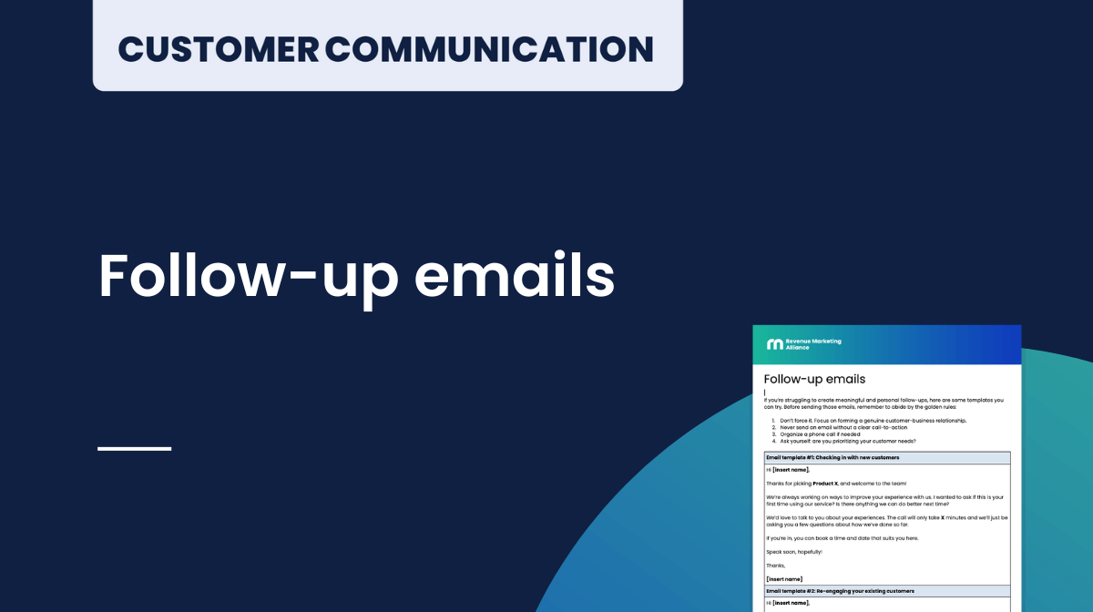 Follow up emails