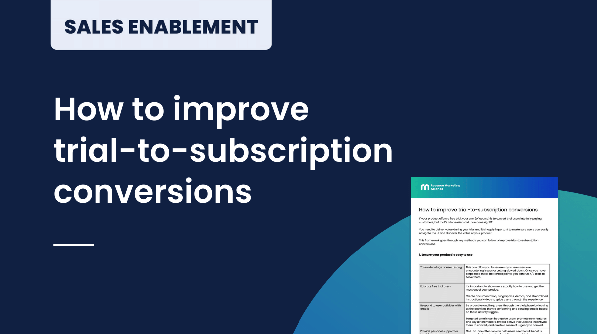 How to improve trial-to-subscription conversions