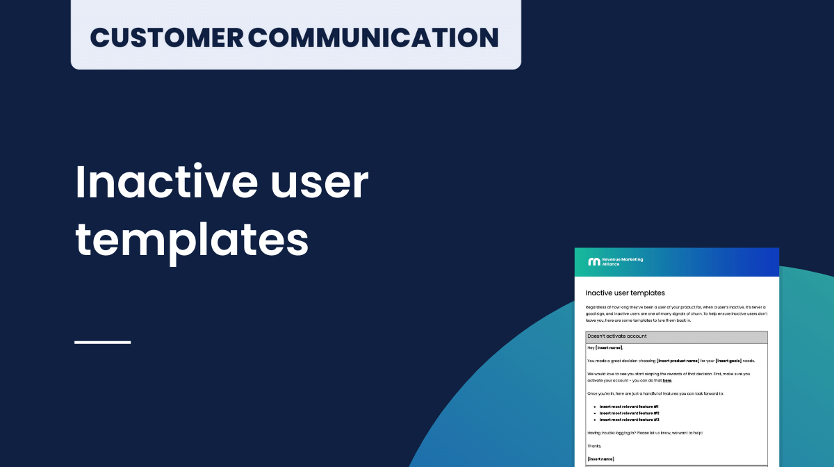 Inactive user templates