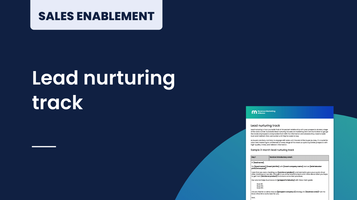 Lead nurturing track