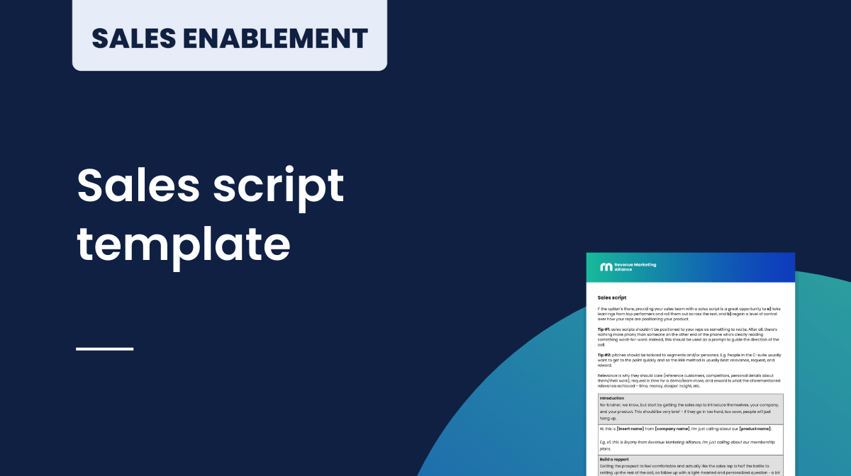 Sales script template