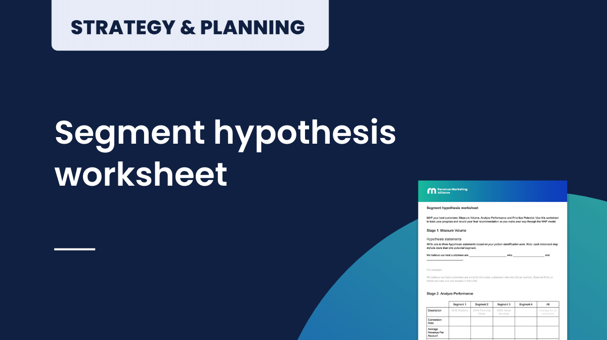 Segment hypothesis worksheet