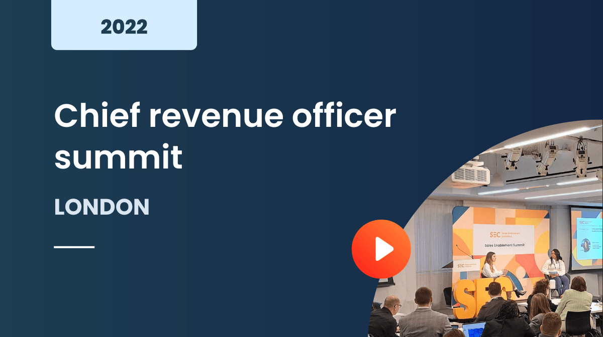 Chief revenue officer summit London 2022