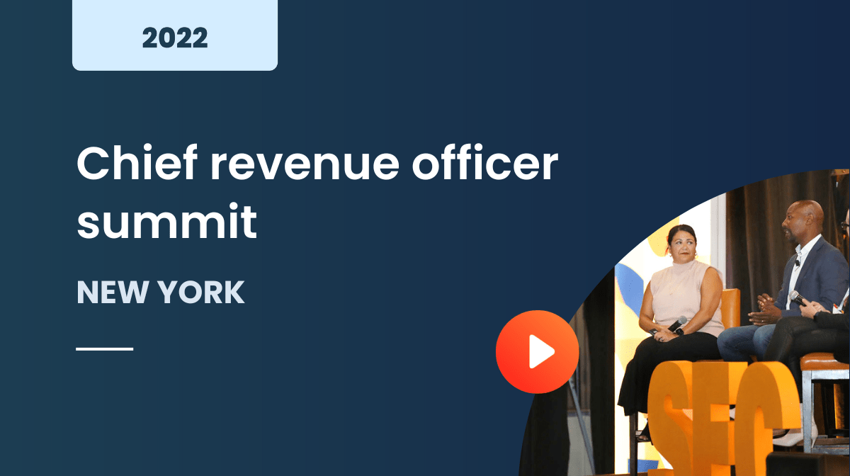 Chief revenue officer summit New York 2022
