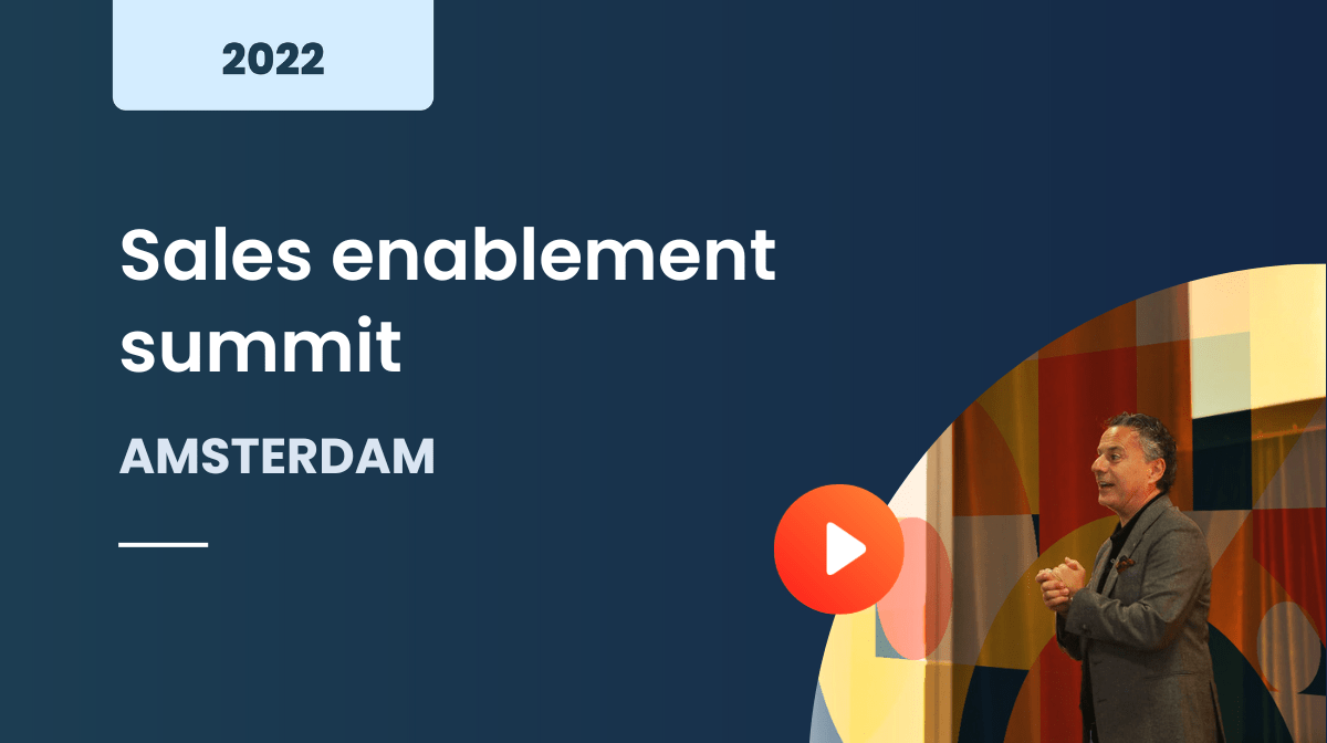 Sales enablement summit Amsterdam 2022