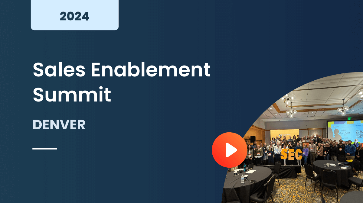 Sales Enablement Summit Denver 2024