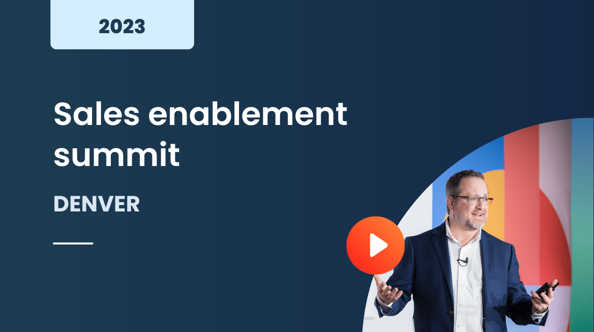 Sales enablement summit Denver March 2023