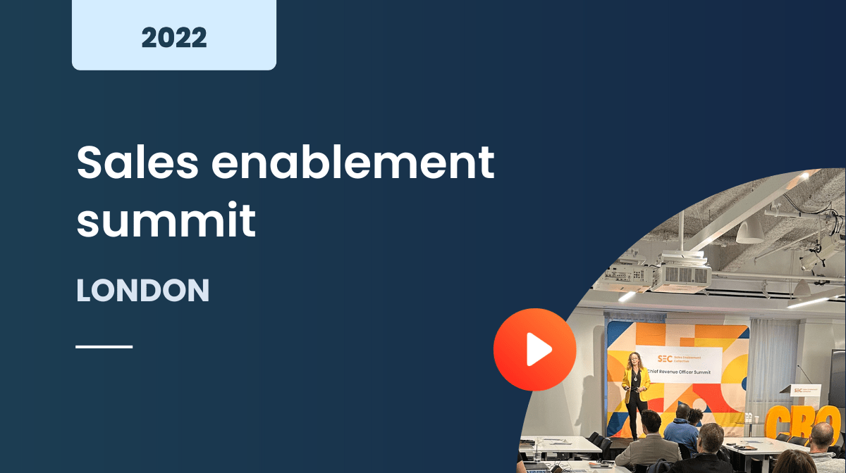 Sales enablement summit London 2022
