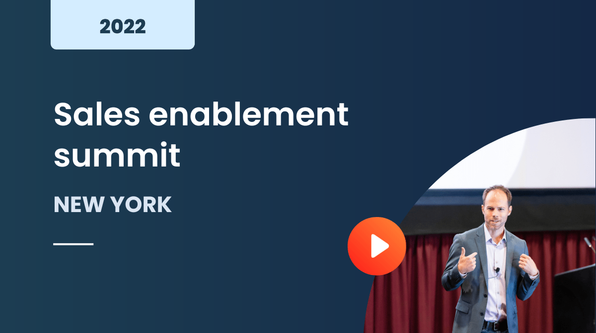 Sales enablement summit New York 2022