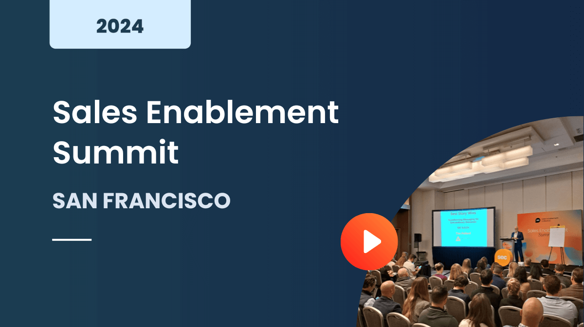 Sales Enablement Summit San Francisco 2024